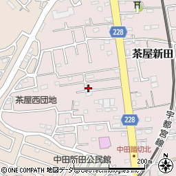 茨城県古河市茶屋新田444-7周辺の地図