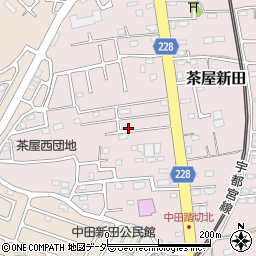 茨城県古河市茶屋新田444-6周辺の地図