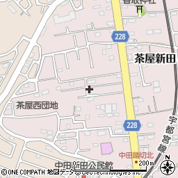 茨城県古河市茶屋新田444-8周辺の地図