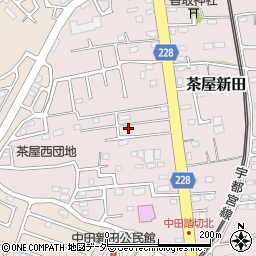 茨城県古河市茶屋新田444-9周辺の地図