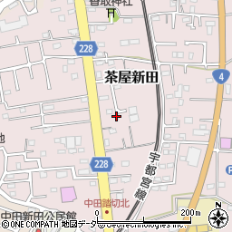 茨城県古河市茶屋新田256-34周辺の地図