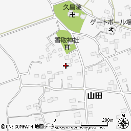 茨城県古河市山田25-2周辺の地図