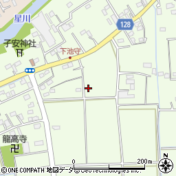 埼玉県行田市下池守周辺の地図