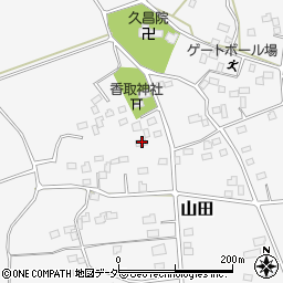 茨城県古河市山田25周辺の地図