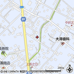 埼玉県深谷市折之口257周辺の地図