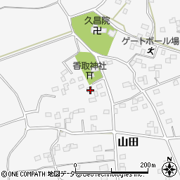 茨城県古河市山田25-3周辺の地図