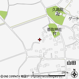 茨城県古河市山田20周辺の地図