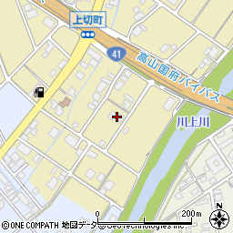 岐阜県高山市上切町157周辺の地図
