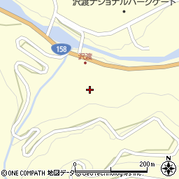 長野県松本市安曇沢渡周辺の地図