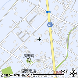 埼玉県深谷市折之口232周辺の地図