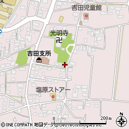 吉田第二常会集会所周辺の地図