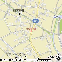 中新田橋周辺の地図