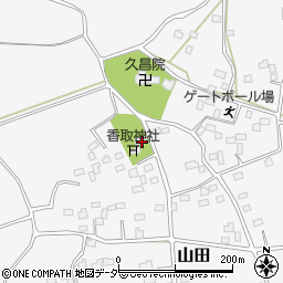 茨城県古河市山田30周辺の地図