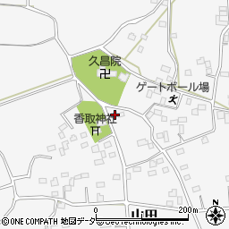 茨城県古河市山田246周辺の地図