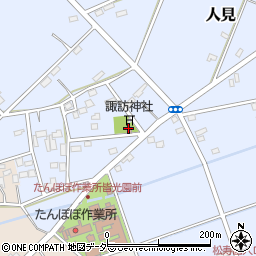 人見柳沢公民館周辺の地図