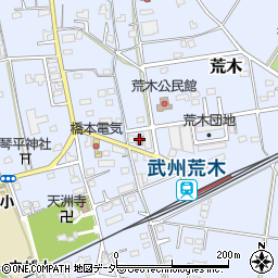 行田荒木郵便局周辺の地図