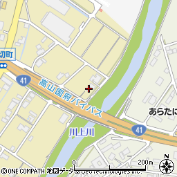 岐阜県高山市上切町203周辺の地図