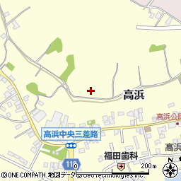 茨城県石岡市高浜周辺の地図