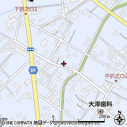 埼玉県深谷市折之口266周辺の地図