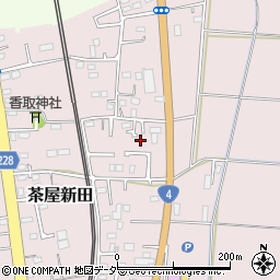 茨城県古河市茶屋新田222-13周辺の地図