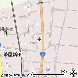 茨城県古河市茶屋新田222-6周辺の地図