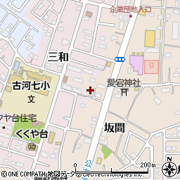 茨城県古河市坂間176周辺の地図