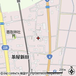 茨城県古河市茶屋新田222-2周辺の地図