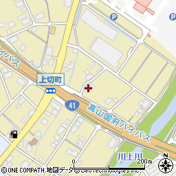岐阜県高山市上切町268周辺の地図