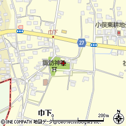 小俣観音堂周辺の地図