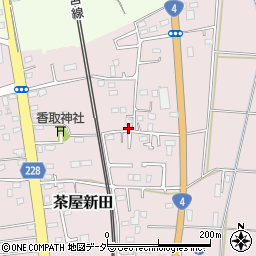 茨城県古河市茶屋新田217周辺の地図