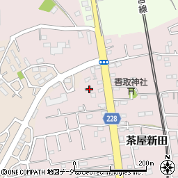茨城県古河市茶屋新田403-1周辺の地図