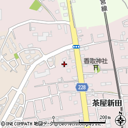 茨城県古河市茶屋新田403-3周辺の地図