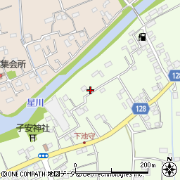 埼玉県行田市下池守593周辺の地図