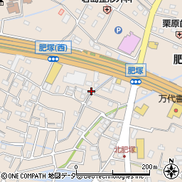 埼玉県熊谷市肥塚周辺の地図