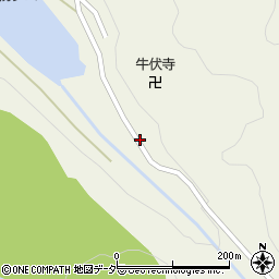 牛伏寺川周辺の地図