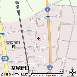 茨城県古河市茶屋新田220-1周辺の地図