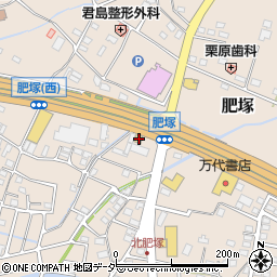 松屋熊谷バイパス店周辺の地図