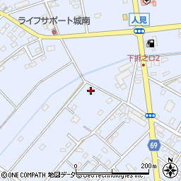埼玉県深谷市人見718周辺の地図