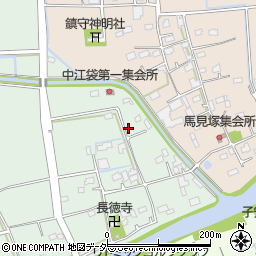 埼玉県行田市中江袋121周辺の地図