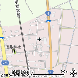 茨城県古河市茶屋新田220周辺の地図