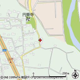 茨城県つくば市山木366周辺の地図