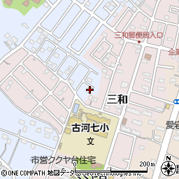 茨城県古河市新久田131-49周辺の地図