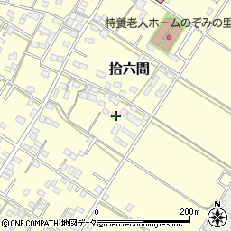 埼玉県熊谷市拾六間周辺の地図