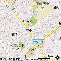 十万石　羽生店周辺の地図