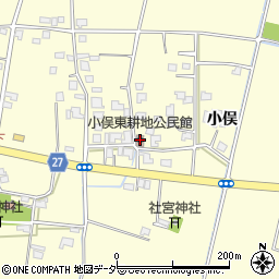 小俣東耕地公民館周辺の地図