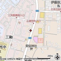 茨城県古河市坂間周辺の地図