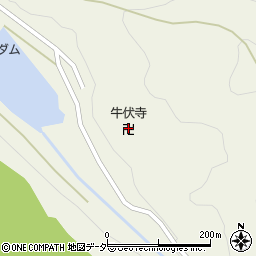 牛伏寺周辺の地図