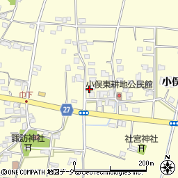 長野県松本市笹賀東耕地周辺の地図