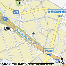 岐阜県高山市上切町375周辺の地図