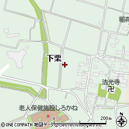 茨城県下妻市下栗周辺の地図